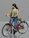 45; Kerstin with Bike     BUILD AND PAINTED FIGURE