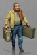 32; Traveller with Suitcases    BUILD AND PAINTED FIGURE