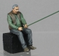 32; Angler    BUILD AND PAINTED FIGURE