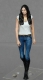 32; Schlanke Frau in Jeans      FERTIGFIGUR     (Preis zuzglich Porto)